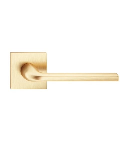 Scandi slim square plate door handle designer ironmongery