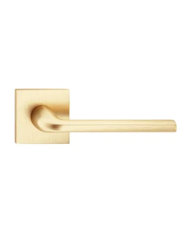 Scandi slim square plate door handle designer ironmongery front view