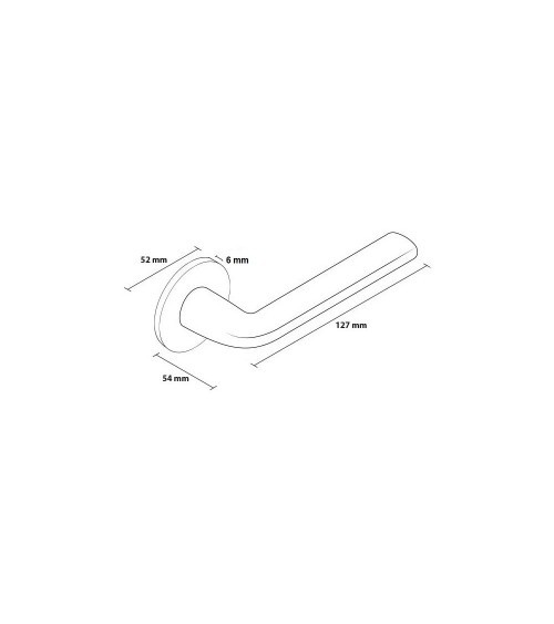 Scandi zamak door handle design hardware