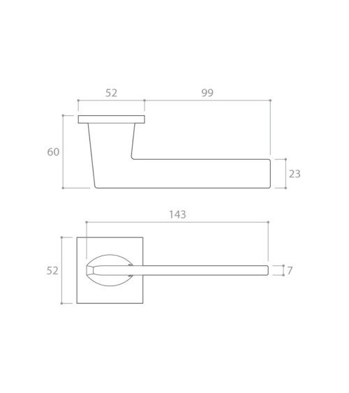 Harmony zamak door handle design handle