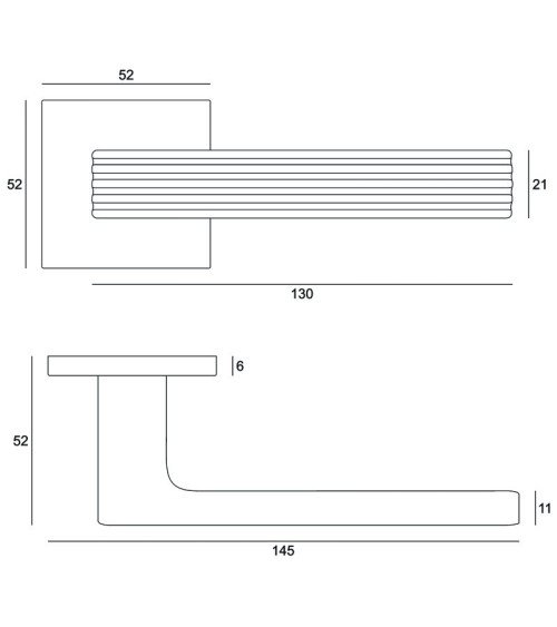 Felie zamak door handles