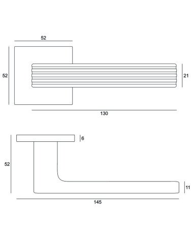 Felie zamak door handles