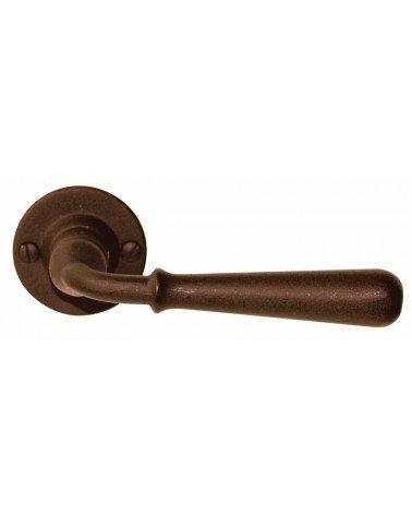 Black round HINON door handle - designer handle
