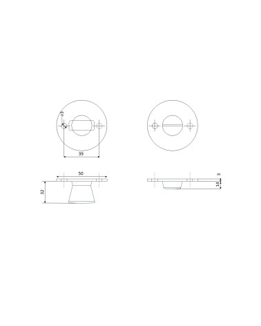 Black door handle FON