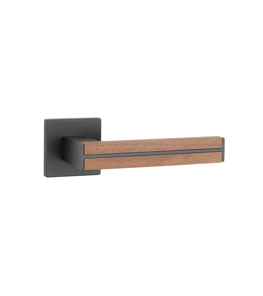 IMPERATA zamak and wood door handle design handle