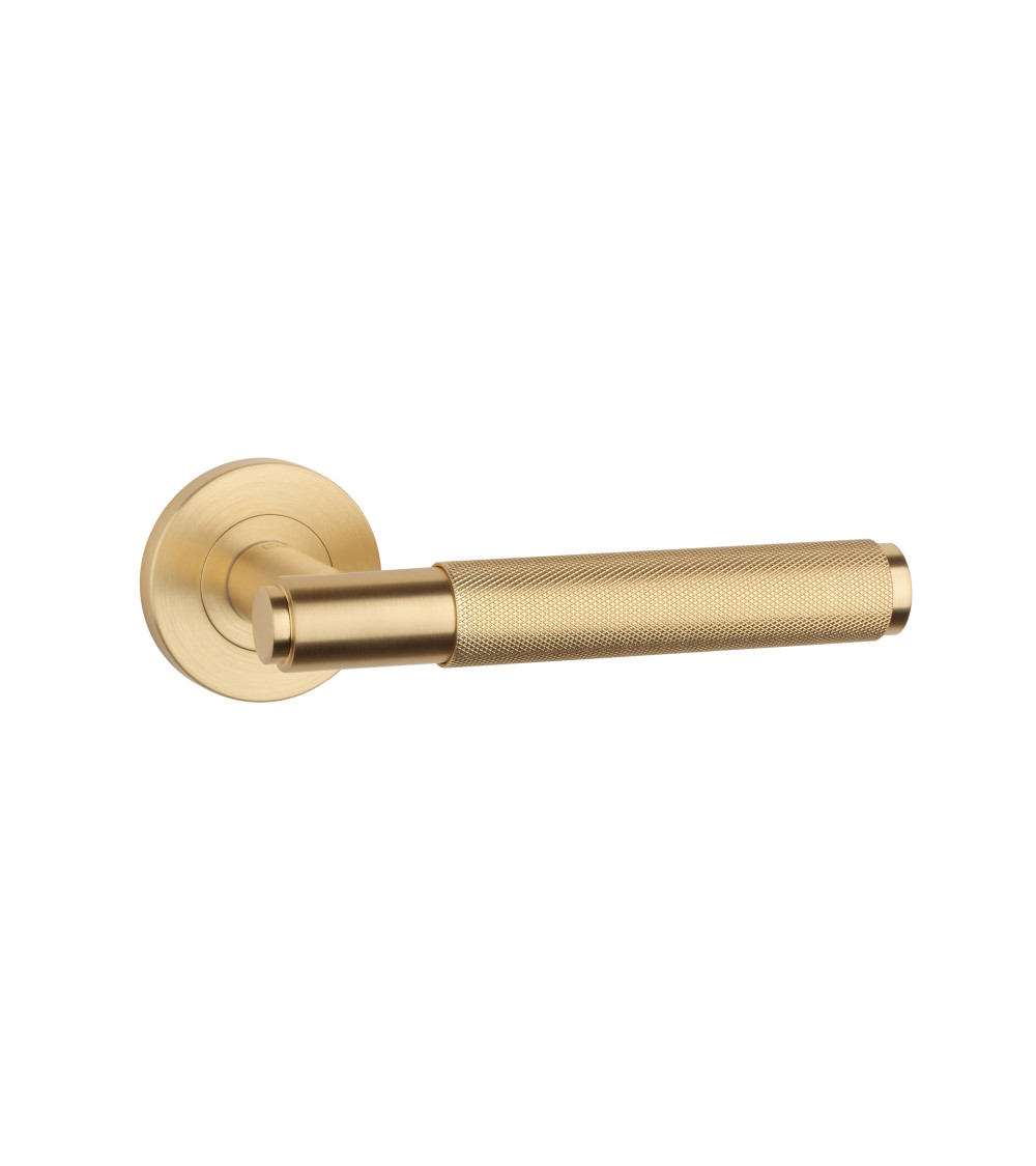 Matt gold door handle OVAL 1741 design handle