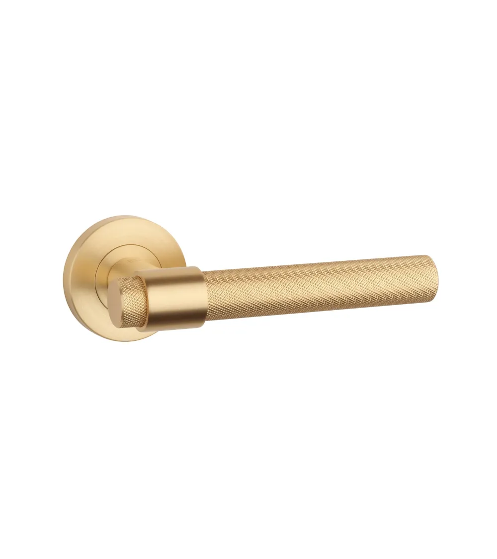 Matt gold door handle OVAL 1743 design handle