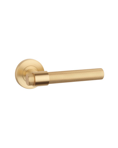 Matt gold door handle OVAL 1743 design handle
