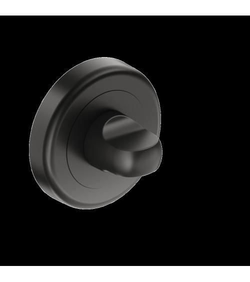 Black door rosette with WC lock CO R OB design handle