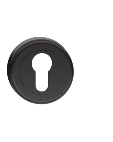 Black door rosette with keyhole i CO R OB design handle