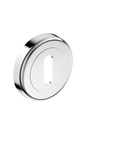 Keyhole door rosette L polished chrome CO R OB designer handle