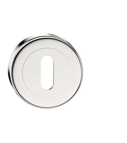 Keyhole door rosette L polished chrome CO R OB designer handle