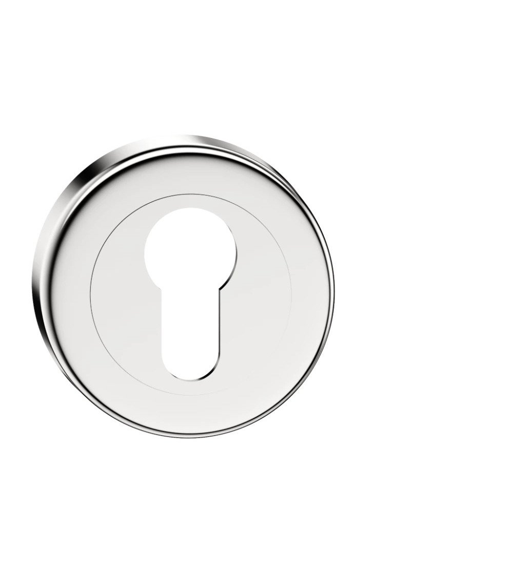 Keyhole door rosette i polished chrome CO R OB designer handle