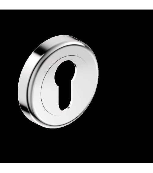Keyhole door rosette i polished chrome CO R OB designer handle