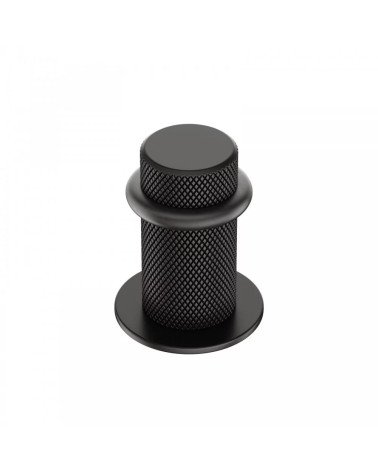 Time textured black door stop designer handle