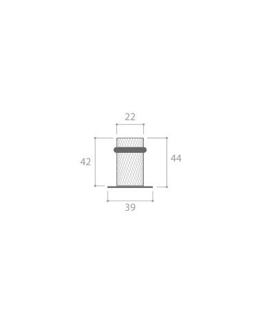 Time textured door stop with dimensions