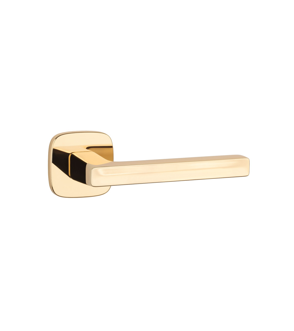 Polished gold door handle PEA design handle