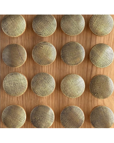 Brass-plated wooden furniture handle