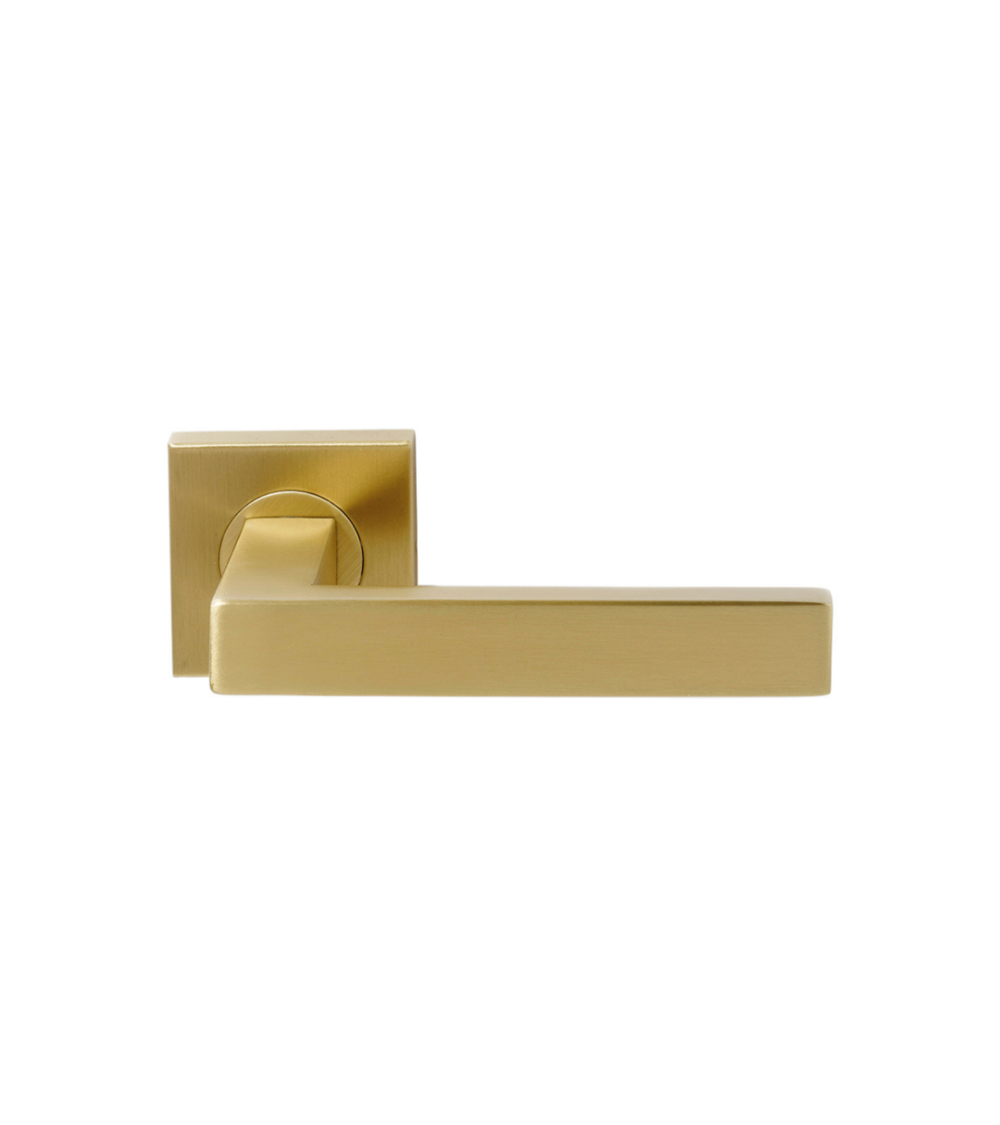 MAJESTEA door handle in titanium black PVD finish, Grade 3 heavy-duty use