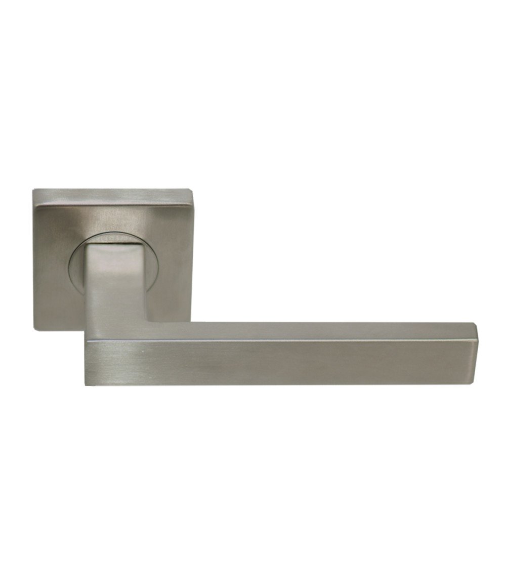 MAJESTEA door handle in stainless steel PVD finish, Grade 3 heavy-duty use