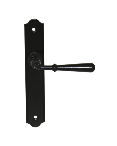 Wrought iron door handles with spacer - Beynac