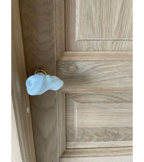 Original Guimard porcelain door knob - designer handle