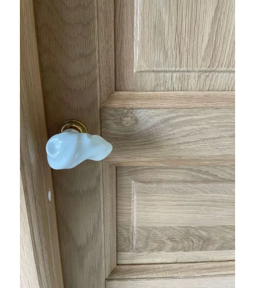 Original Guimard porcelain door knob - designer handle