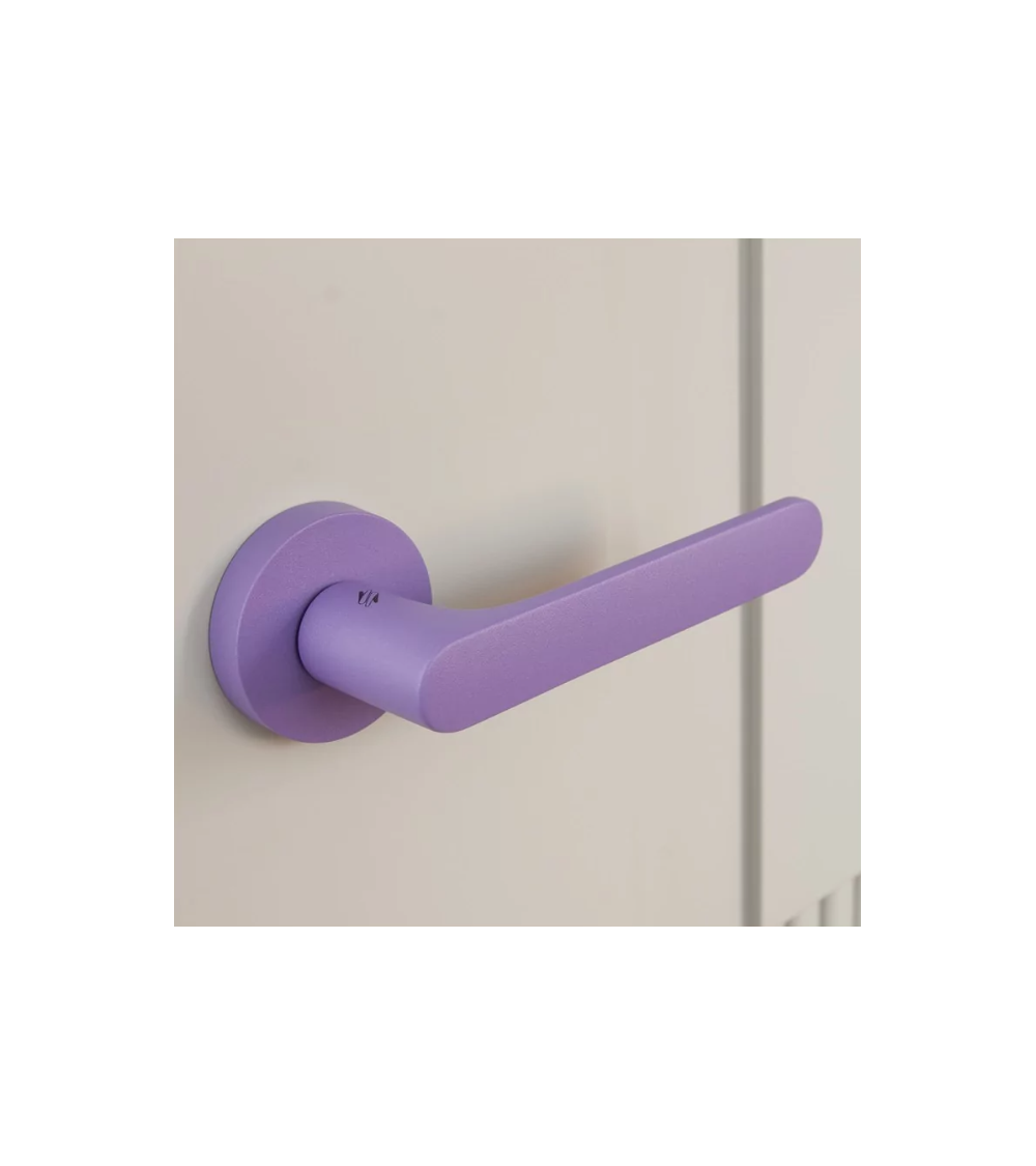 Purple Door Handle - Moon One Round