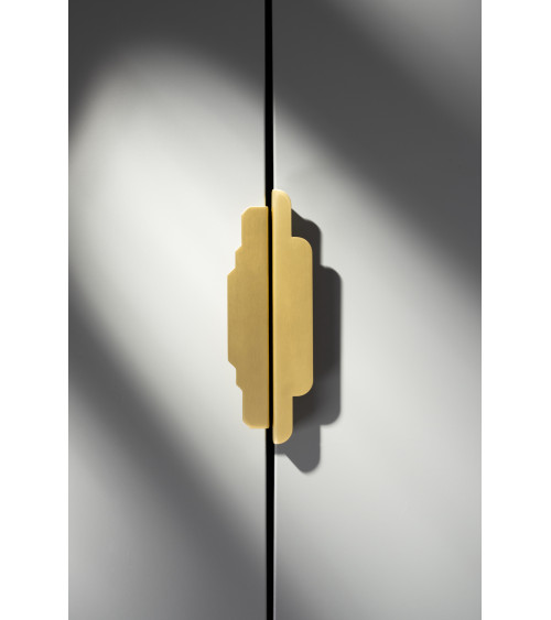 Karla Edge brushed brass furniture handle bedroom handle