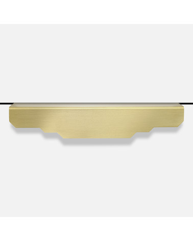 Karla Edge brushed brass furniture handle bedroom handle
