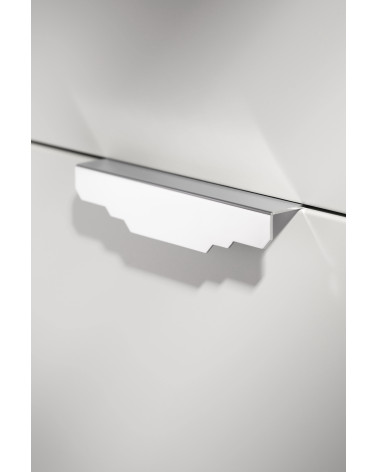 KARLA CR polished chrome furniture handle designer handle top angled view