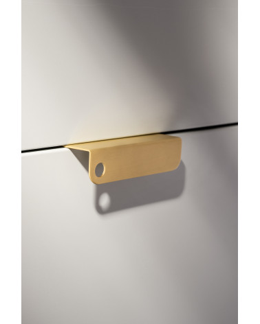 EDIT O brass furniture handle designer handle side view