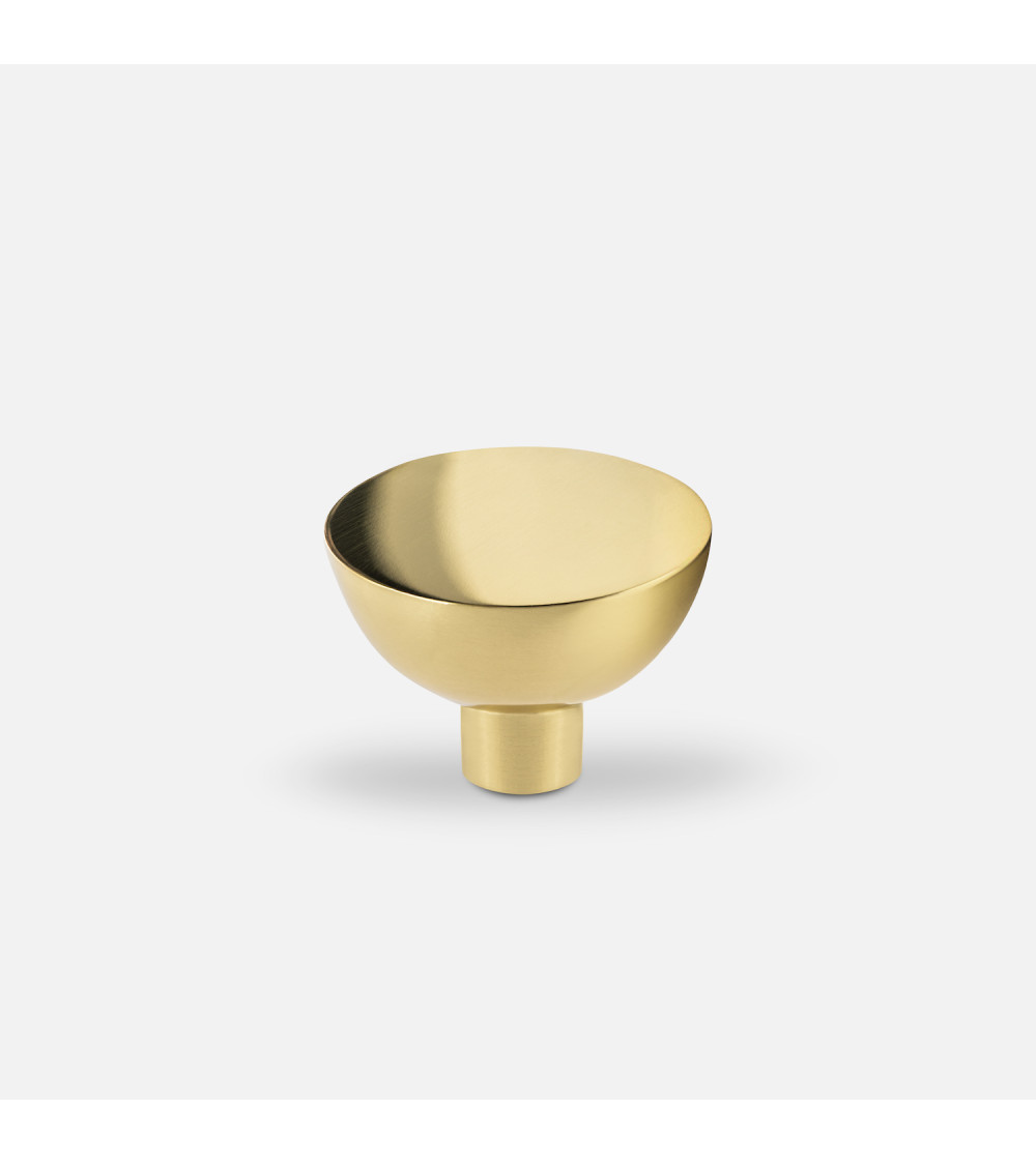 LUNA M polished gold furniture knob designer handle