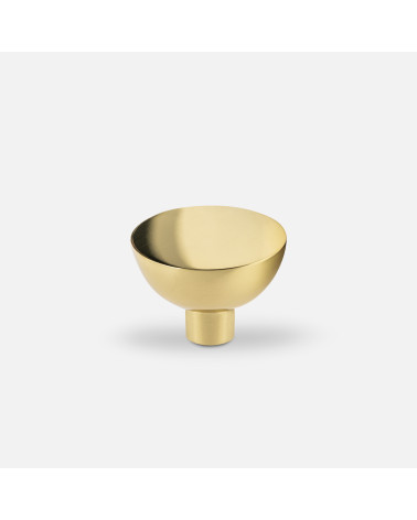 LUNA M polished gold furniture knob designer handle