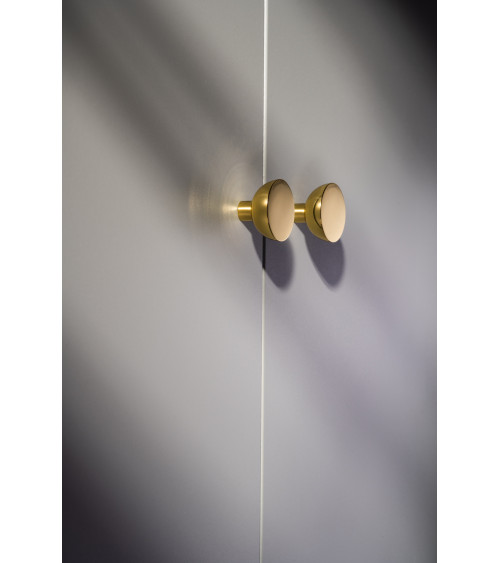 LUNA M polished gold furniture knob designer handle