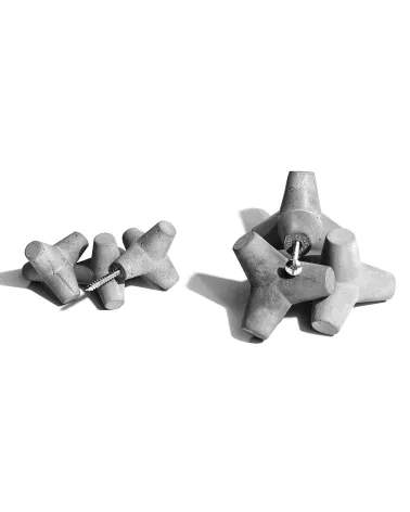 Concrete wall hook / Marine furniture knob Made in Greece - designer handle