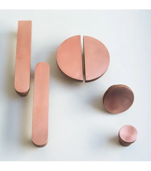 COPPER wooden and copper wall hook