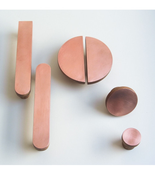 COPPER XS wooden and copper wall hook