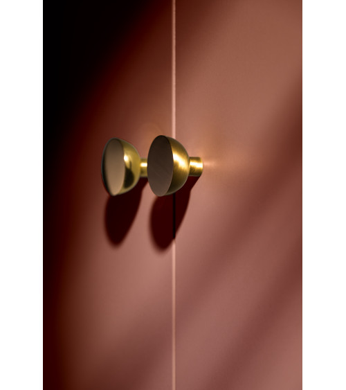 Matt gold LUNA M furniture knob, design handle