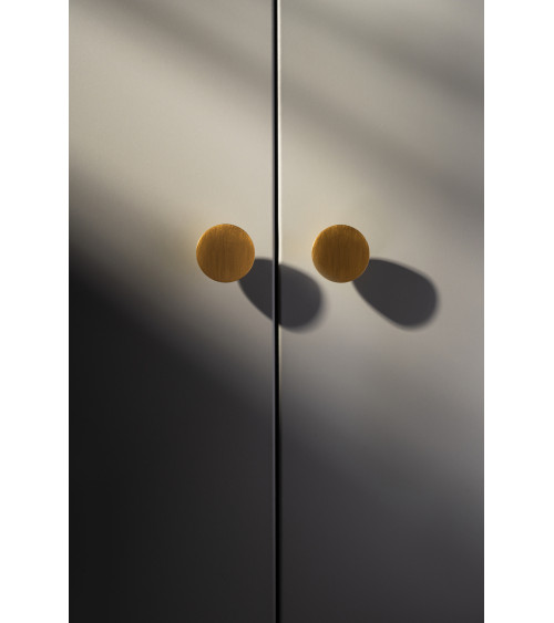 Matt gold LUNA M furniture knob, design handle