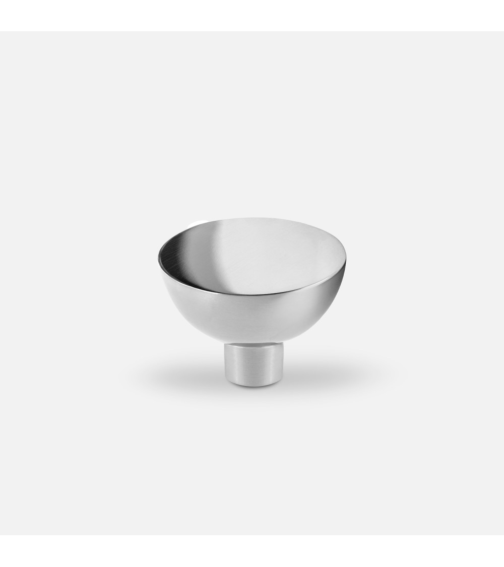 Polished chrome LUNA M furniture knob, design handle