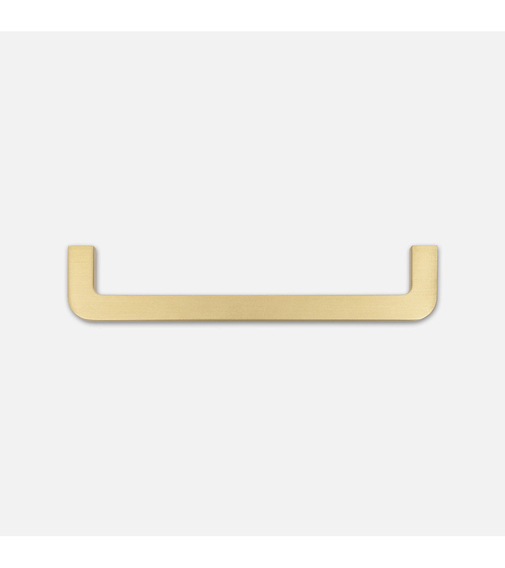 Brushed brass ISA furniture handle, design handle