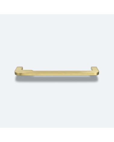 Industrial furniture handle ISA WAVE designer handle top view on white background