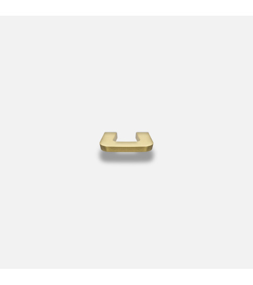 Polished gold furniture handle ISA XS designer handle
