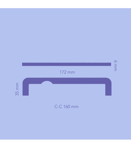 Brass furniture handle ISA DOT designer handle