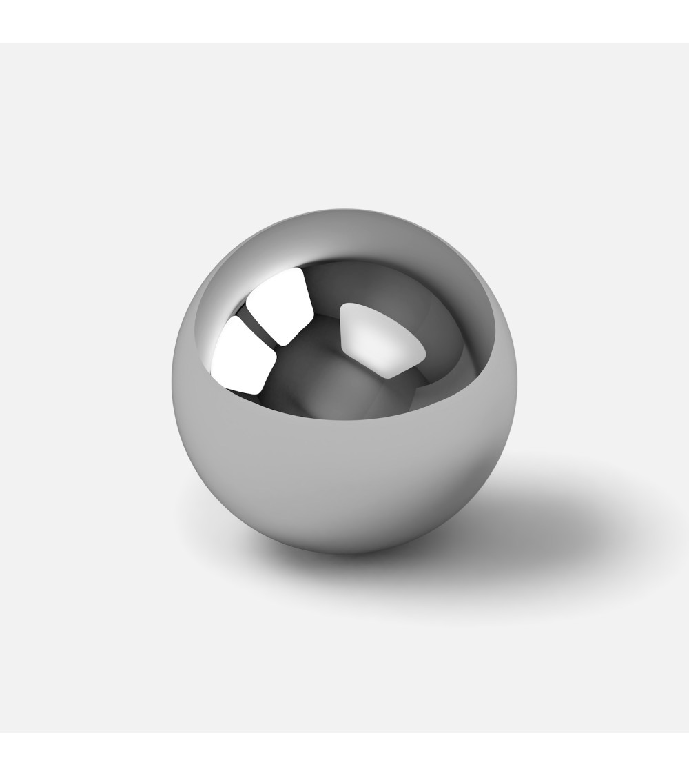 Polished chrome furniture knob ODETE M designer handle