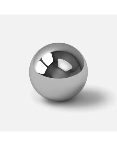 Polished chrome furniture knob ODETE M designer handle