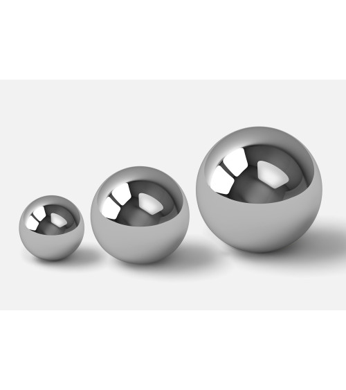 Polished chrome furniture knob ODETE M designer handle
