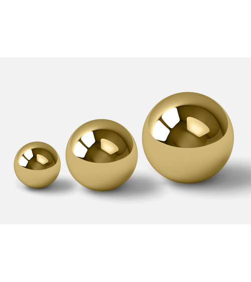 Polished gold furniture knob ODETE designer handle