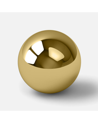Polished gold furniture knob ODETE designer handle
